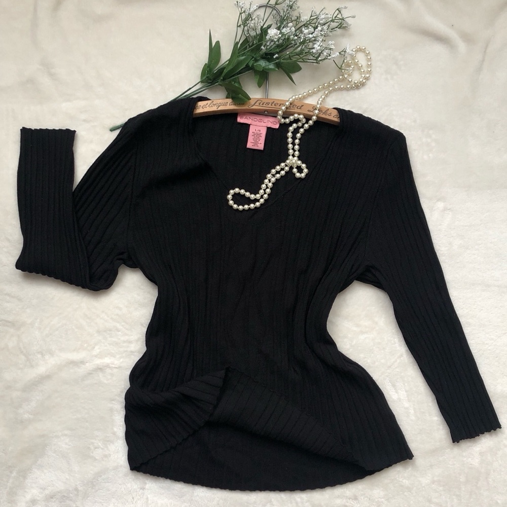 3/$20 | Vintage BANDOLINO v-neck sweater